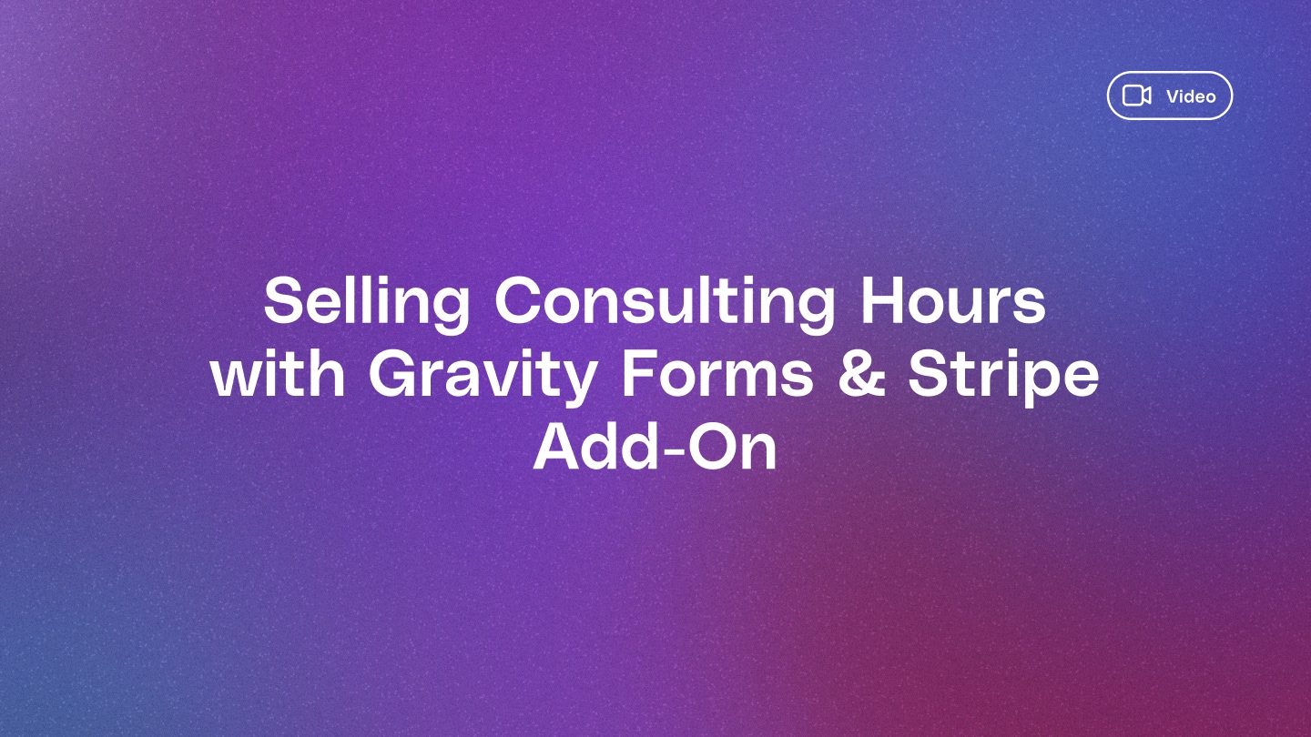 Selling Consulting Hours with Stripe Add-On